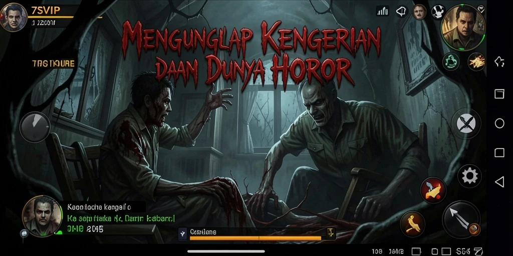 Screenshot gameplay menakutkan dari 7SVIP yang penuh dengan kegelapan.