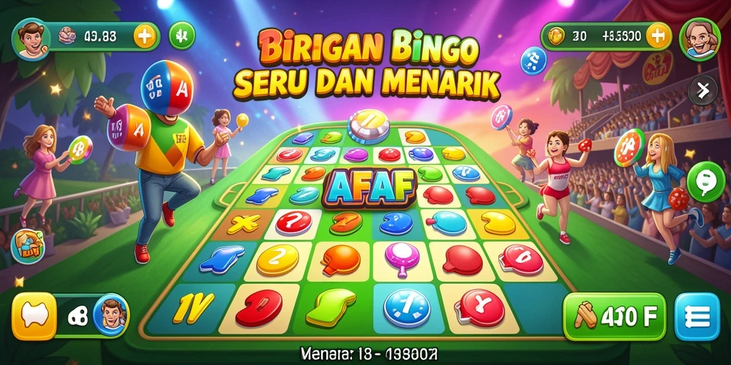 Screenshot gameplay AFAF yang menunjukkan keseruan permainan Bingo.