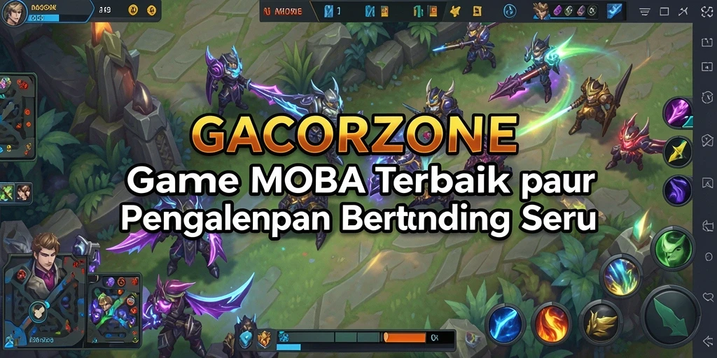 Tampilan screenshot GACORZONE dengan aksi gameplay seru di arena pertempuran.