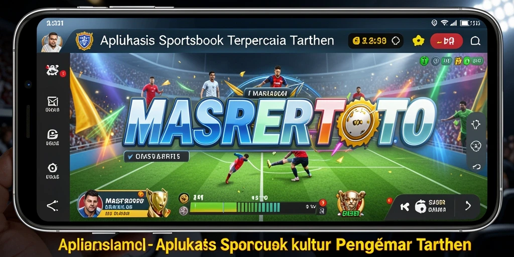 Tampilan utama aplikasi MASRERTOTO dengan berbagai pilihan taruhan olahraga.
