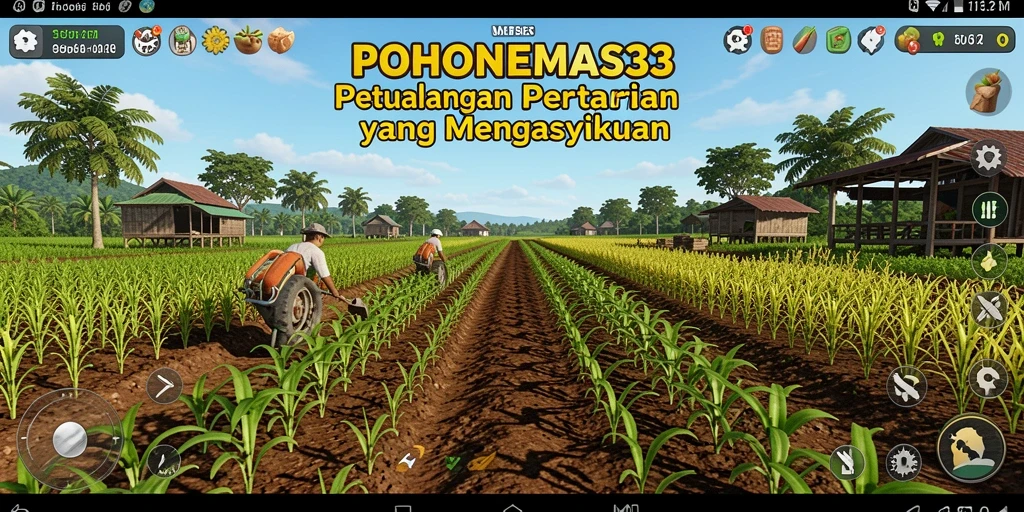 Tampilan aksi seru di dalam game SLG POHONEMAS33.