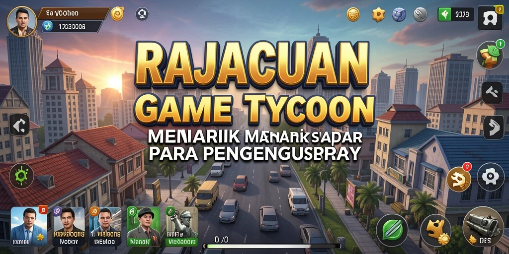 Tangkapan layar utama RAJACUAN menampilkan gameplay yang seru dan interaktif.